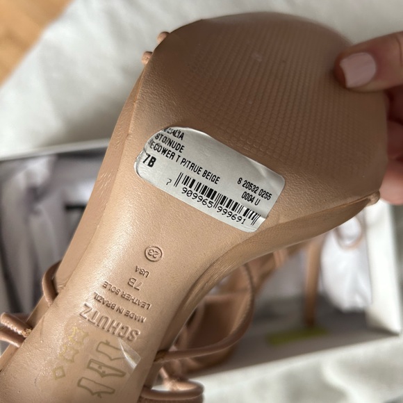 schutz nude heels